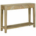 Masă de consolă cu sertar cu raft Gri natural 110 x 30 x 80 cm - WALTI WALTI