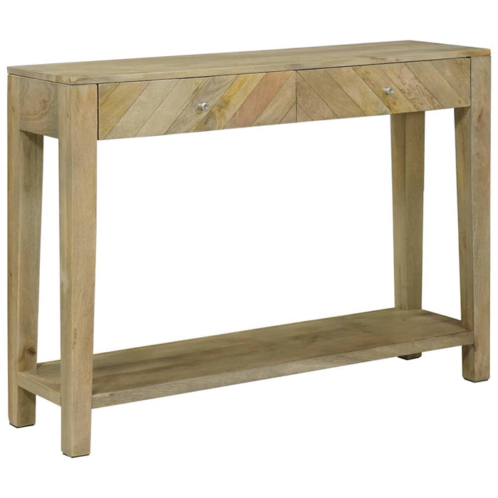 Masă de consolă cu sertar cu raft Gri natural 110 x 30 x 80 cm - WALTI WALTI