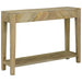 Masă de consolă cu sertar cu raft Gri natural 110 x 30 x 80 cm - WALTI WALTI
