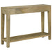 Masă de consolă cu sertar cu raft Gri natural 110 x 30 x 80 cm - WALTI WALTI
