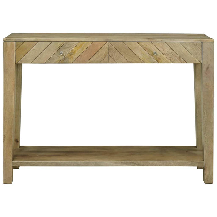 Masă de consolă cu sertar cu raft Gri natural 110 x 30 x 80 cm - WALTI WALTI