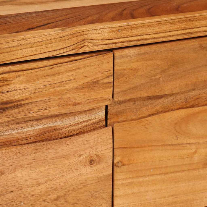 Cabinet TV cu raft Maro 110 x 30 x 40 cm Lemn Solid de Acacia - WALTI WALTI