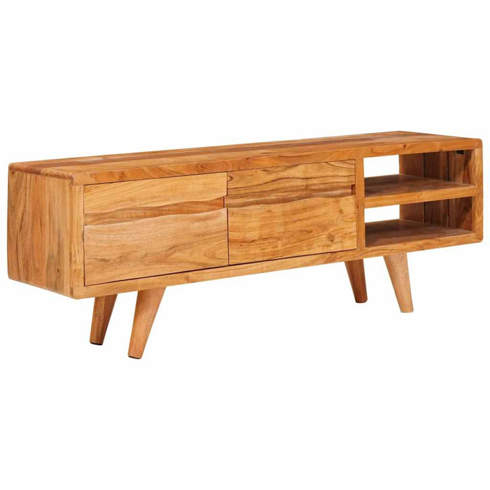 Cabinet TV cu raft Maro 110 x 30 x 40 cm Lemn Solid de Acacia - WALTI WALTI