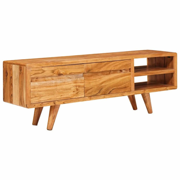 Cabinet TV cu raft Maro 110 x 30 x 40 cm Lemn Solid de Acacia - WALTI WALTI