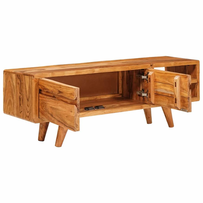 Cabinet TV cu raft Maro 110 x 30 x 40 cm Lemn Solid de Acacia - WALTI WALTI