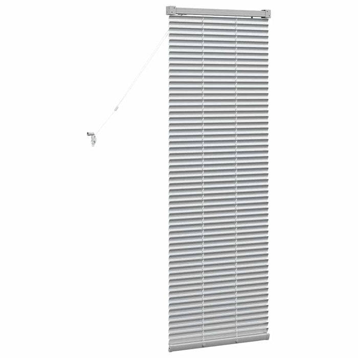 Jaluzele venetiene cu perdele Argintiu 130 x 40 cm Aluminiu - WALTI WALTI
