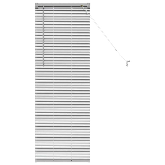 Jaluzele venetiene cu perdele Argintiu 130 x 40 cm Aluminiu - WALTI WALTI