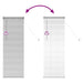 Jaluzele venetiene cu perdele Argintiu 130 x 40 cm Aluminiu - WALTI WALTI