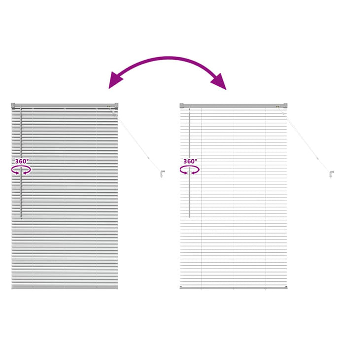 Jaluzele venetiene Manual Argintiu 130 x 75 cm Aluminiu WALTI