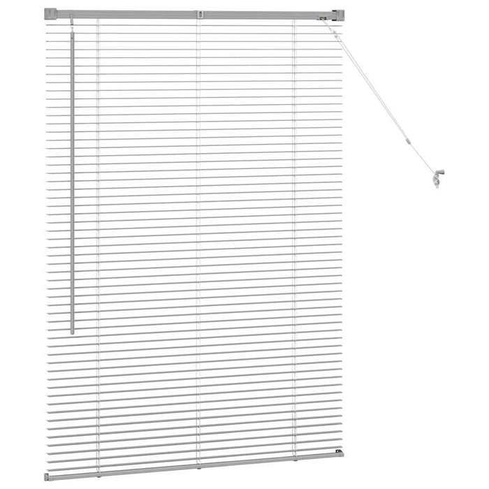 Jaluzele venetiene Manual Argintiu 130 x 85 cm Aluminiu - WALTI WALTI