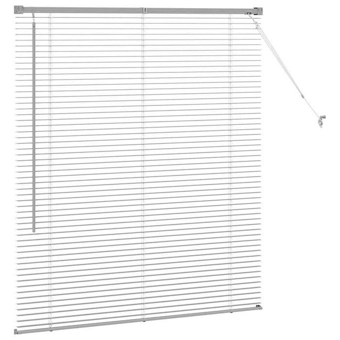 Jaluzele venetiene Manual Argintiu 130 x 115 cm Aluminiu - WALTI WALTI