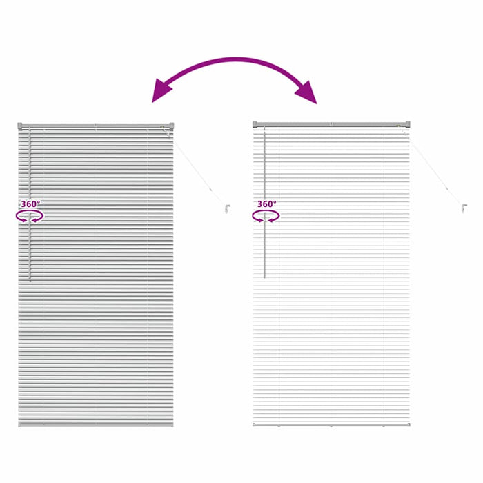 Jaluzele venetiene Manual Argintiu 175 x 85 cm Aluminiu - WALTI WALTI