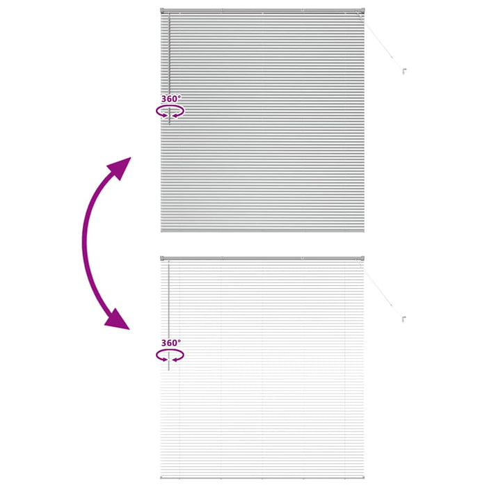 Jaluzele venetiene Manual Argintiu 175 x 160 cm Aluminiu - WALTI WALTI
