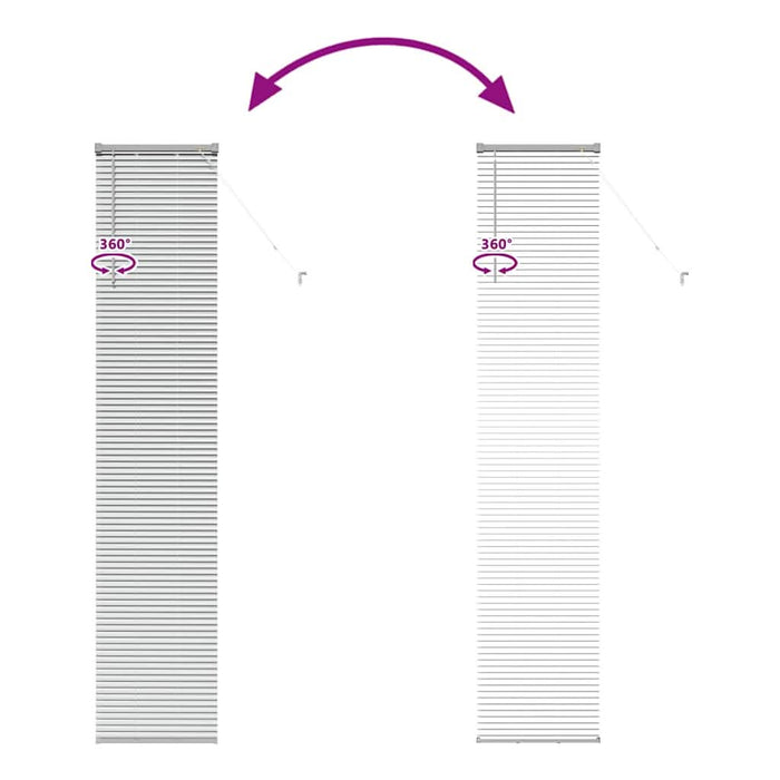 Jaluzele venetiene Manual Argintiu 220 x 40 cm Aluminiu WALTI