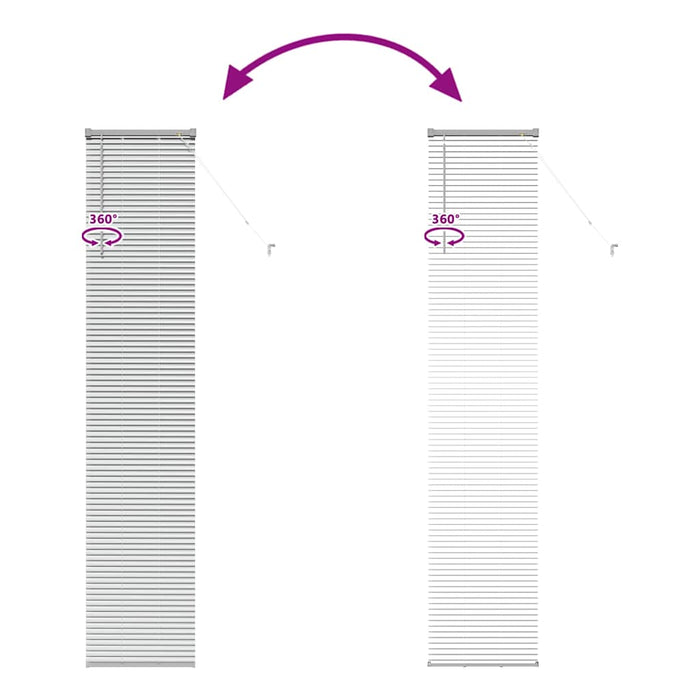 Jaluzele venetiene Manual Argintiu 220 x 50 cm Aluminiu - WALTI WALTI
