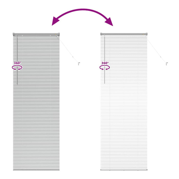 Jaluzele venetiene Manual Argintiu 220 x 75 cm Aluminiu - WALTI WALTI