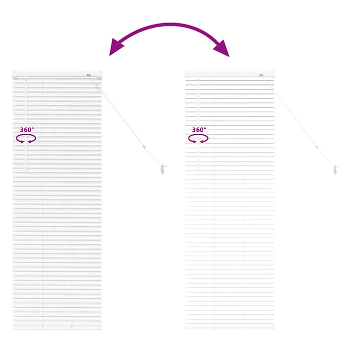 Jaluzele venetiene Manual Alb 130 x 45 cm Aluminiu - WALTI WALTI