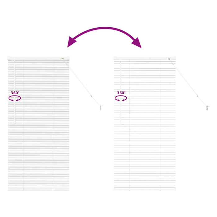Jaluzele venetiene Manual Alb 130 x 55 cm Aluminiu - WALTI WALTI