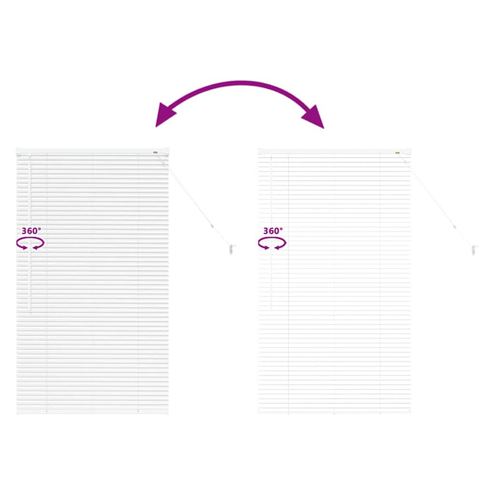 Jaluzele venetiene Manual Alb 130 x 70 cm Aluminiu WALTI
