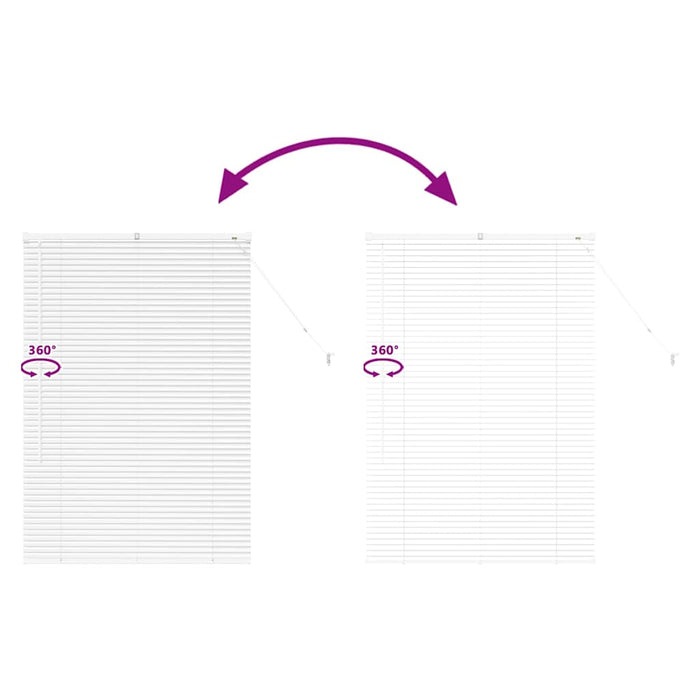 Jaluzele venetiene Manual Alb 130 x 90 cm Aluminiu WALTI