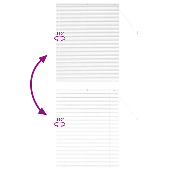Jaluzele venetiene Manual Alb 130 x 105 cm Aluminiu - WALTI WALTI