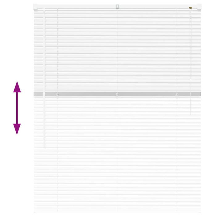 Jaluzele venetiene Manual Alb 130 x 105 cm Aluminiu - WALTI WALTI