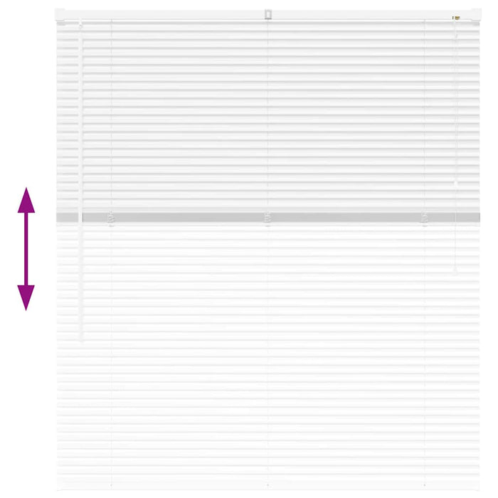 Jaluzele venetiene Manual Alb 130 x 120 cm Aluminiu WALTI