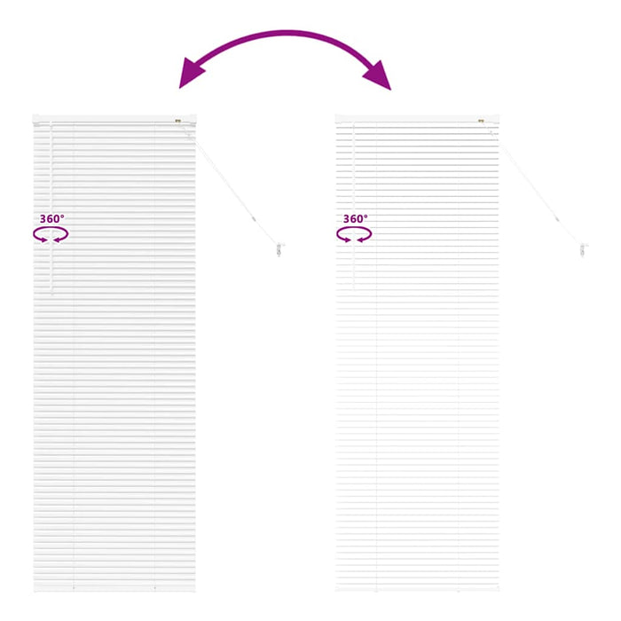 Jaluzele venetiene Manual Alb 175 x 60 cm Aluminiu - WALTI WALTI