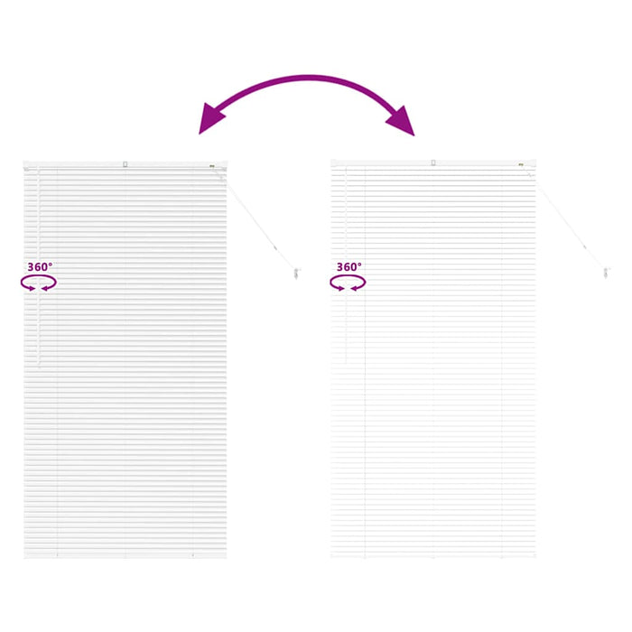 Jaluzele venetiene Manual Alb 175 x 85 cm Aluminiu - WALTI WALTI