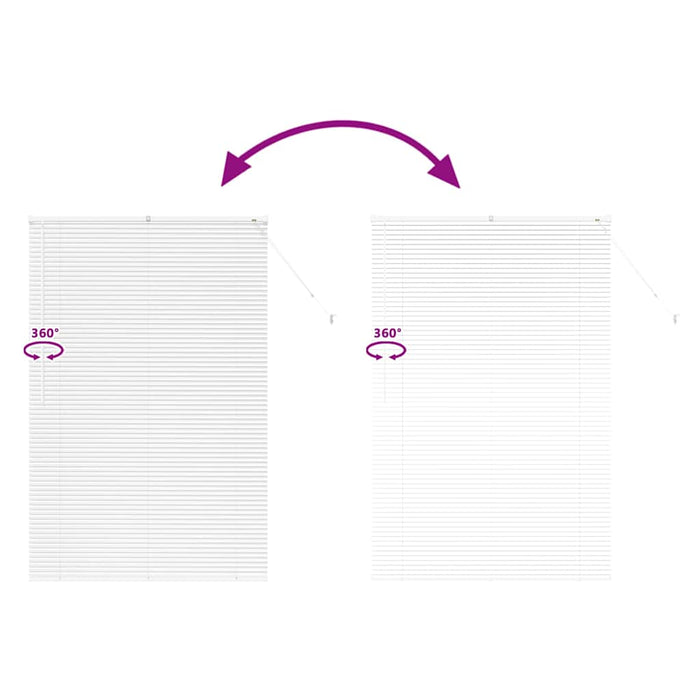 Jaluzele venetiene Manual Alb 175 x 115 cm Aluminiu WALTI