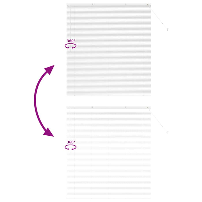 Jaluzele venetiene Manual Alb 175 x 160 cm Aluminiu - WALTI WALTI