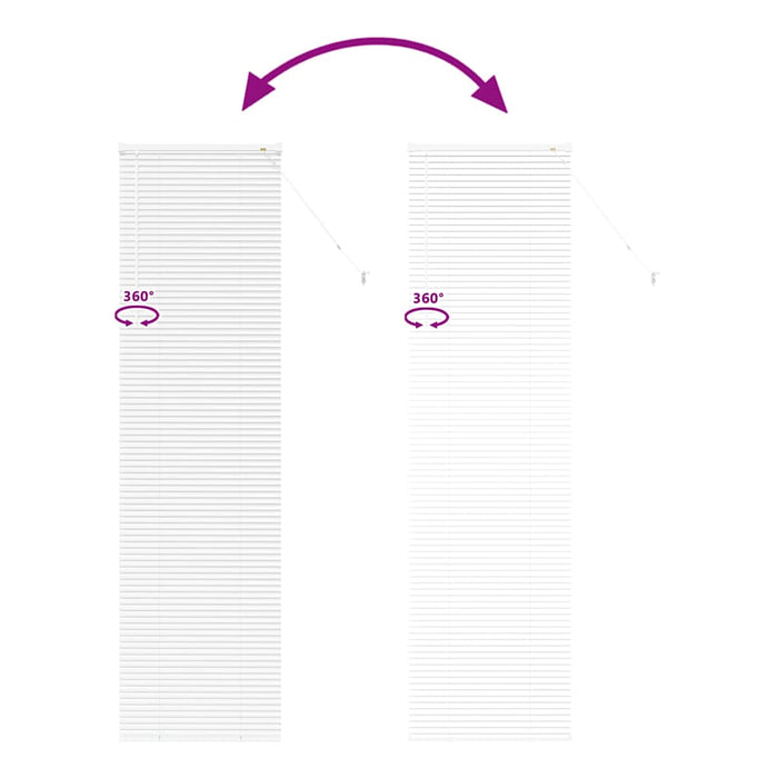 Jaluzele venetiene Manual Alb 220 x 55 cm Aluminiu - WALTI WALTI