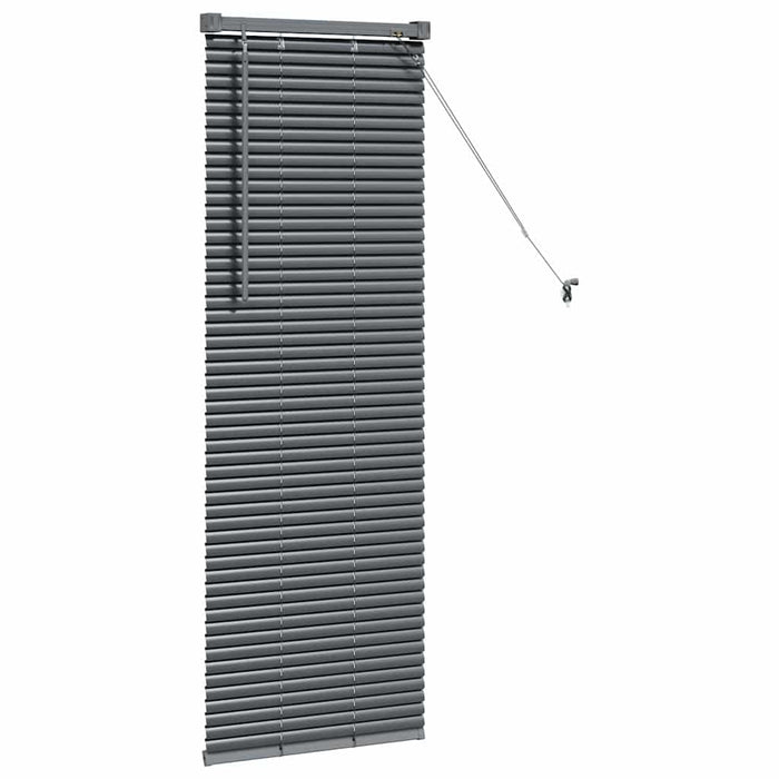 Jaluzele venetiene Manual Gri închis 130 x 40 cm Aluminiu - WALTI WALTI