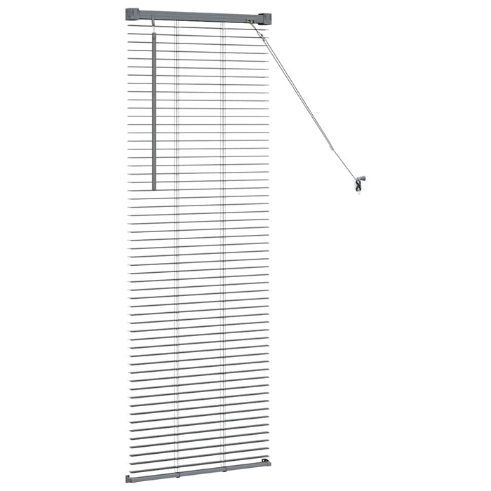 Jaluzele venetiene Manual Gri închis 130 x 40 cm Aluminiu - WALTI WALTI
