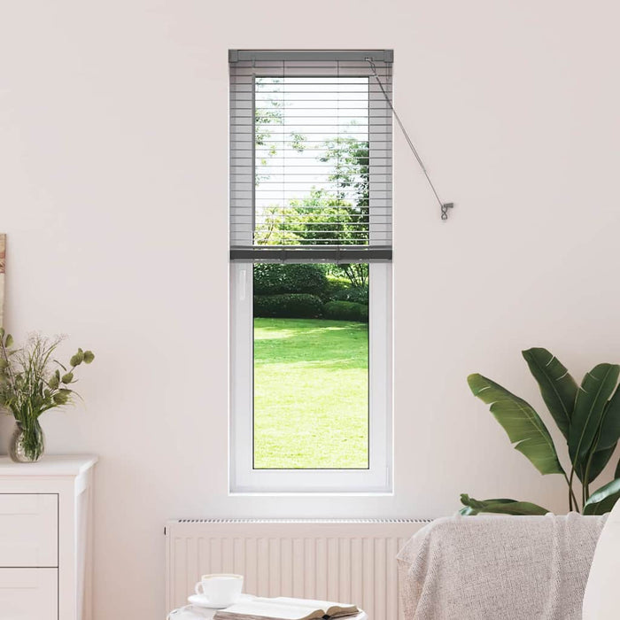 Jaluzele venetiene Manual Gri închis 130 x 50 cm Aluminiu - WALTI WALTI