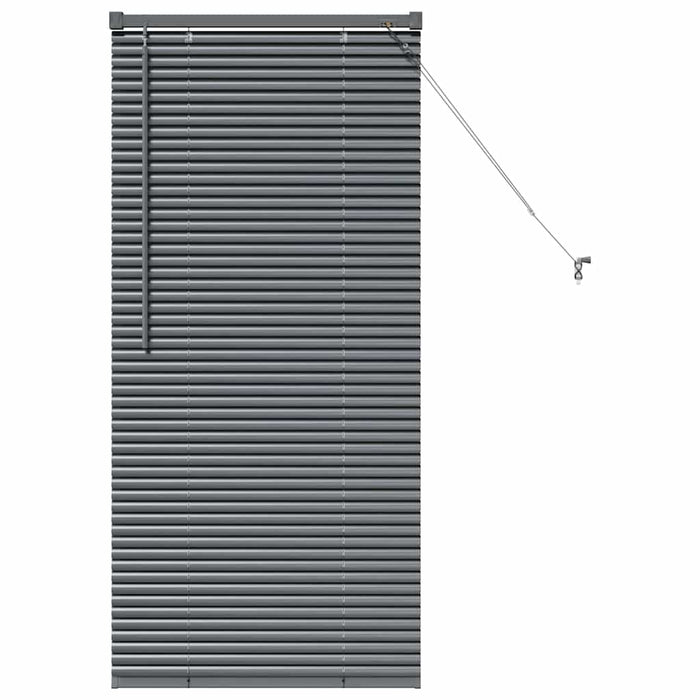 Jaluzele venetiene Manual Gri închis 130 x 55 cm Aluminiu - WALTI WALTI