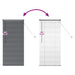 Jaluzele venetiene Manual Gri închis 130 x 55 cm Aluminiu - WALTI WALTI