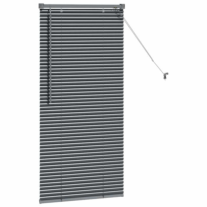 Jaluzele venetiene Manual Gri închis 130 x 60 cm Aluminiu - WALTI WALTI