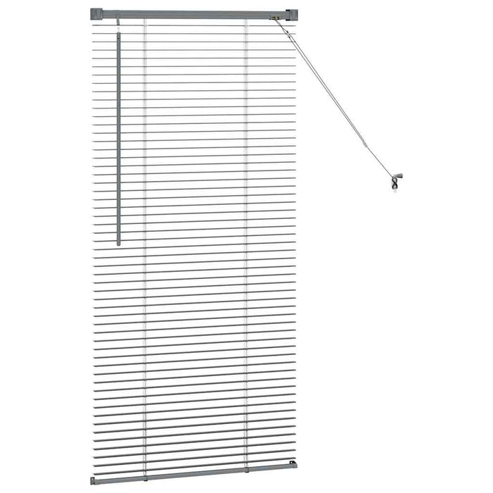 Jaluzele venetiene Manual Gri închis 130 x 65 cm Aluminiu - WALTI WALTI