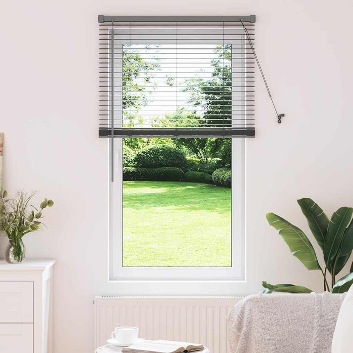 Jaluzele venetiene Manual Gri închis 130 x 75 cm Aluminiu - WALTI WALTI