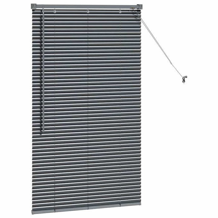 Jaluzele venetiene Manual Gri închis 130 x 75 cm Aluminiu - WALTI WALTI