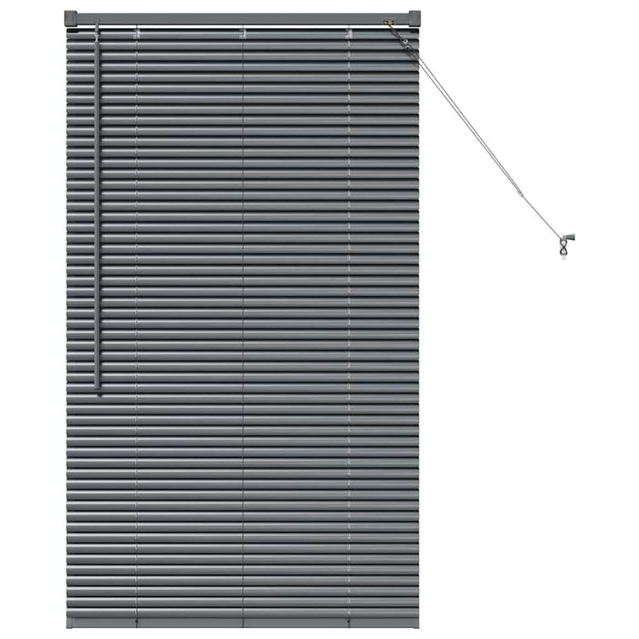 Jaluzele venetiene Manual Gri închis 130 x 75 cm Aluminiu - WALTI WALTI