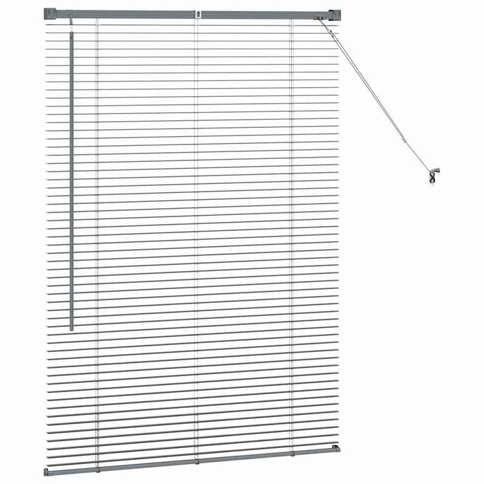 Jaluzele venetiene Manual Gri închis 130 x 85 cm Aluminiu - WALTI WALTI