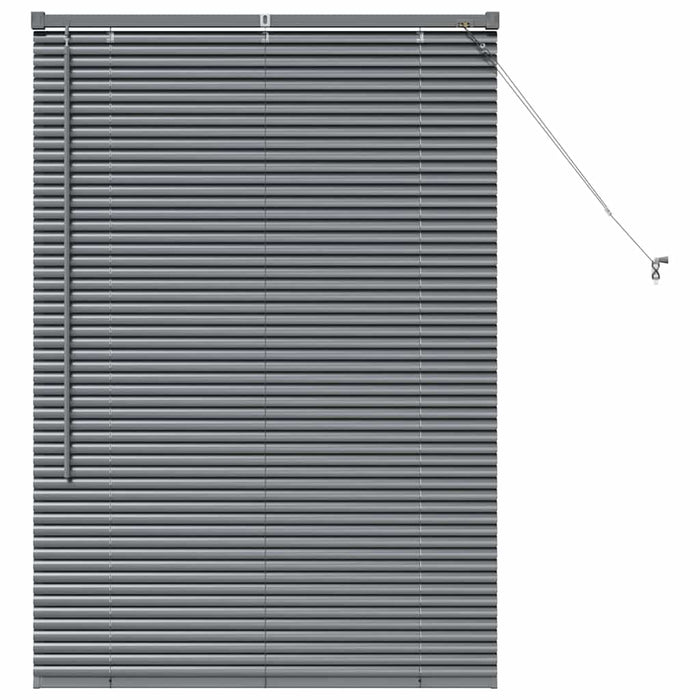 Jaluzele venetiene Manual Gri închis 130 x 85 cm Aluminiu - WALTI WALTI
