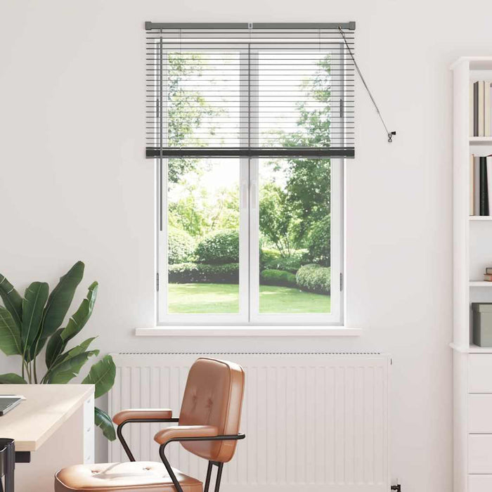 Jaluzele venetiene Manual Gri închis 130 x 90 cm Aluminiu - WALTI WALTI