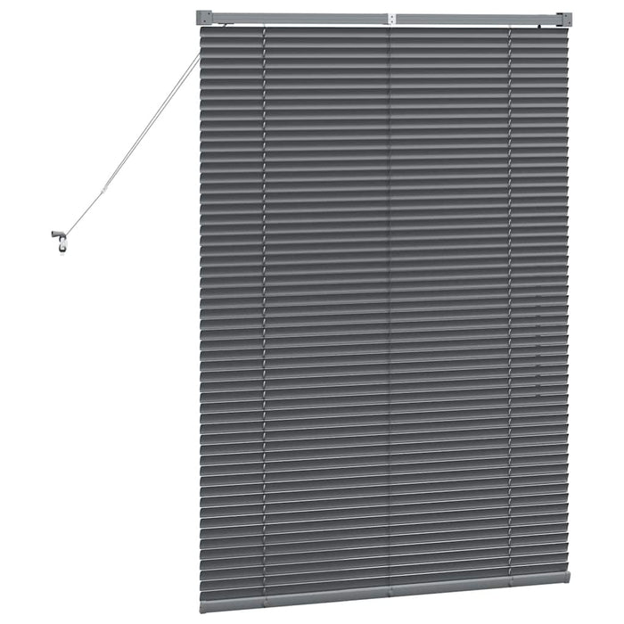Jaluzele venetiene Manual Gri închis 130 x 90 cm Aluminiu - WALTI WALTI