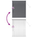 Jaluzele venetiene Manual Gri închis 130 x 100 cm Aluminiu - WALTI WALTI