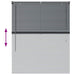 Jaluzele venetiene Manual Gri închis 130 x 100 cm Aluminiu - WALTI WALTI