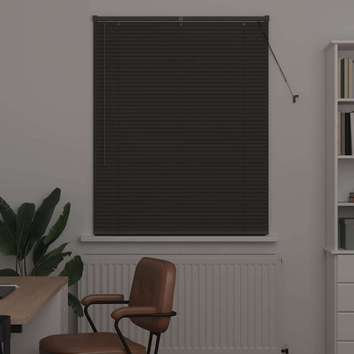 Jaluzele venetiene Manual Gri închis 130 x 105 cm Aluminiu - WALTI WALTI