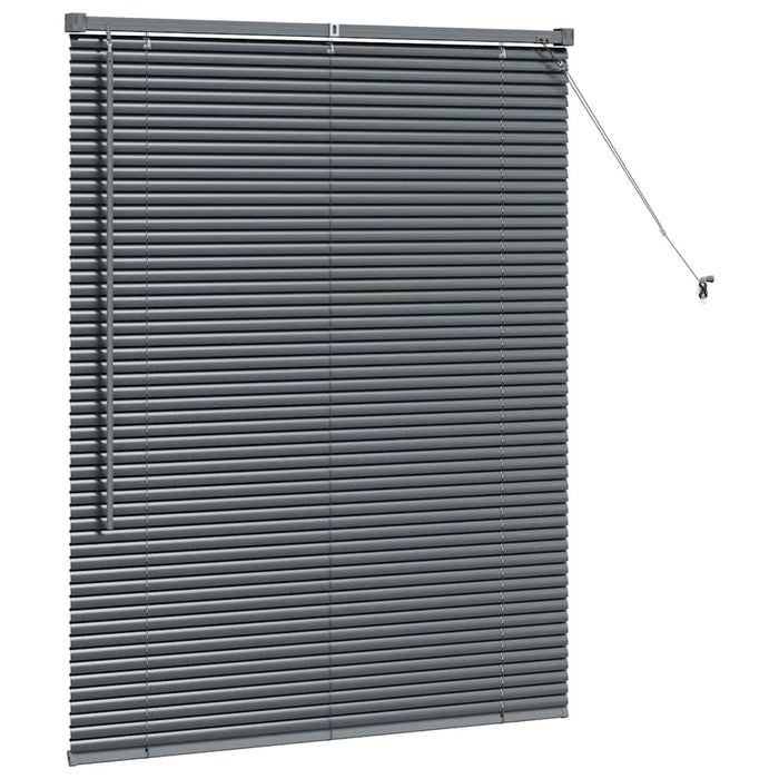 Jaluzele venetiene Manual Gri închis 130 x 105 cm Aluminiu - WALTI WALTI